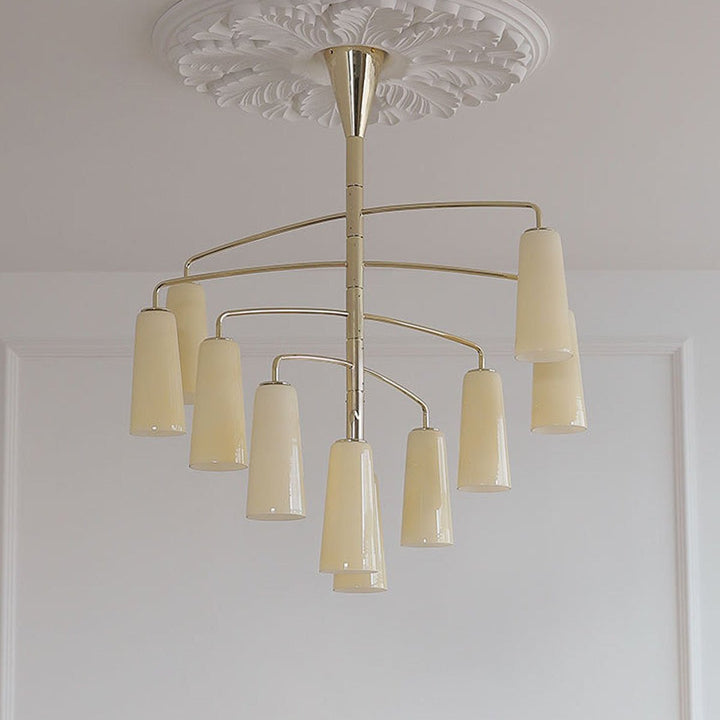 Spiral lampadario Tiered