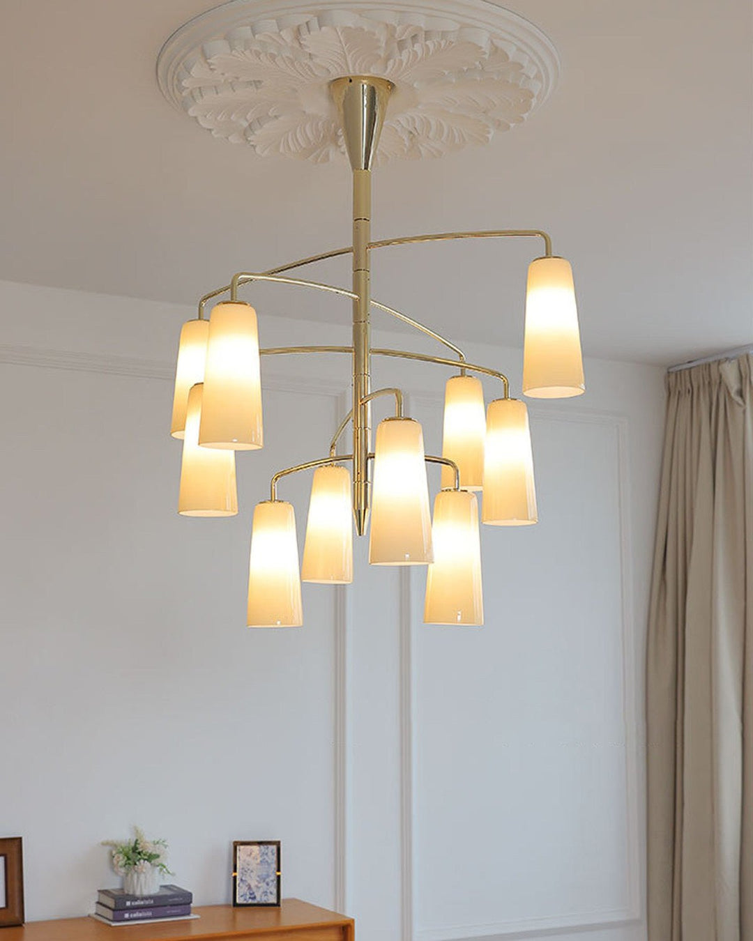 Spiral lampadario Tiered