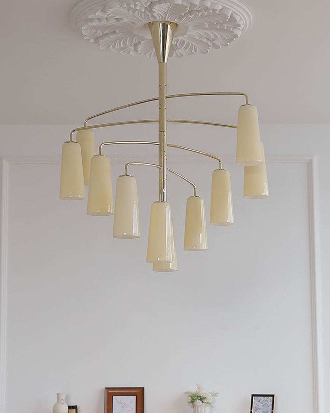 Spiral lampadario Tiered