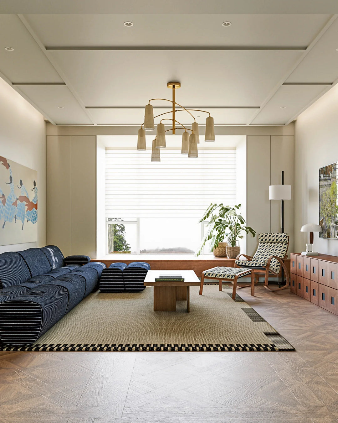 Spiral lampadario Tiered
