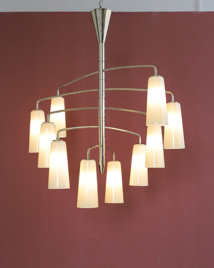 Spiral lampadario Tiered