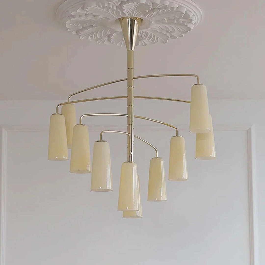 Spiral lampadario Tiered