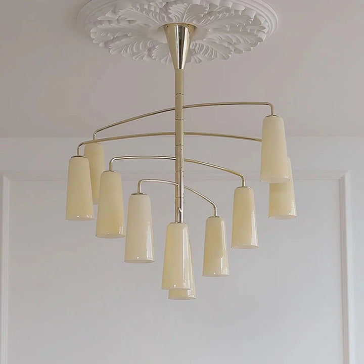 Spiral lampadario Tiered