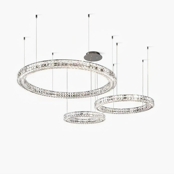 Luxerian lampadario Cristalli Anelli Spiridon Luxe