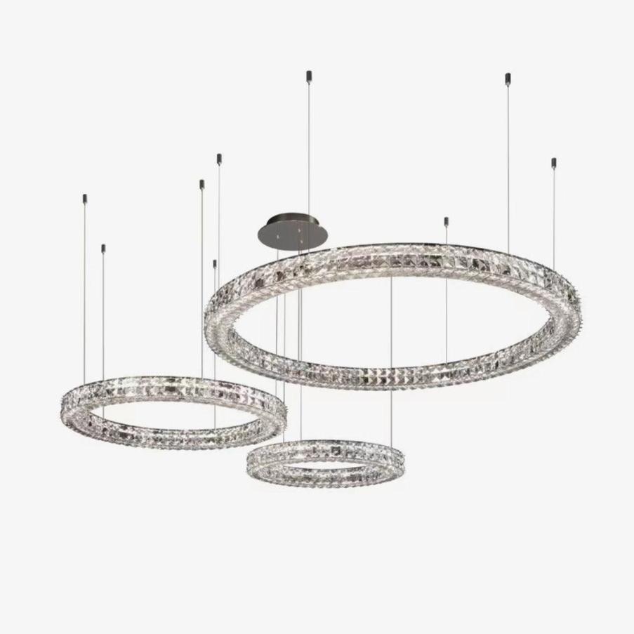 Luxerian lampadario Cristalli Anelli Spiridon Luxe