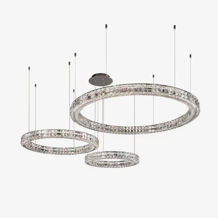 Luxerian lampadario Cristalli Anelli Spiridon Luxe