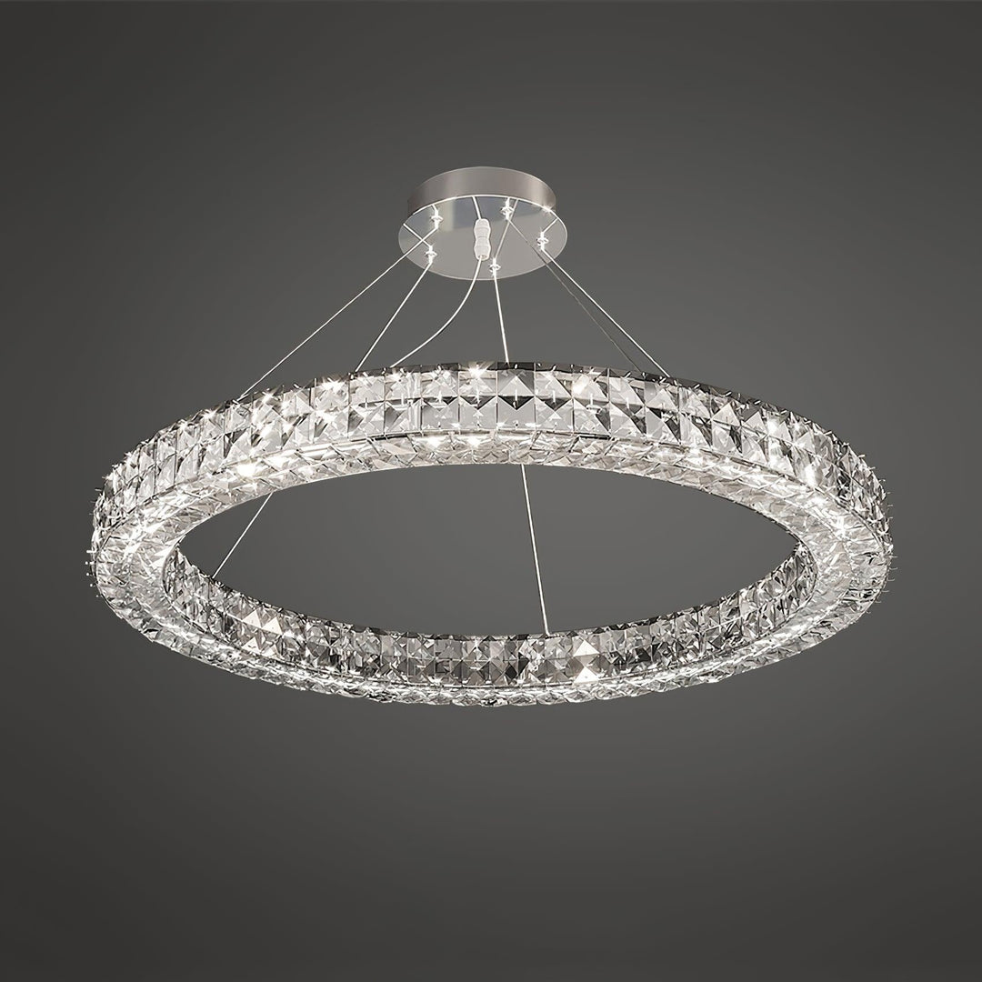 Luxerian lampadario Cristalli Anelli Spiridon Luxe