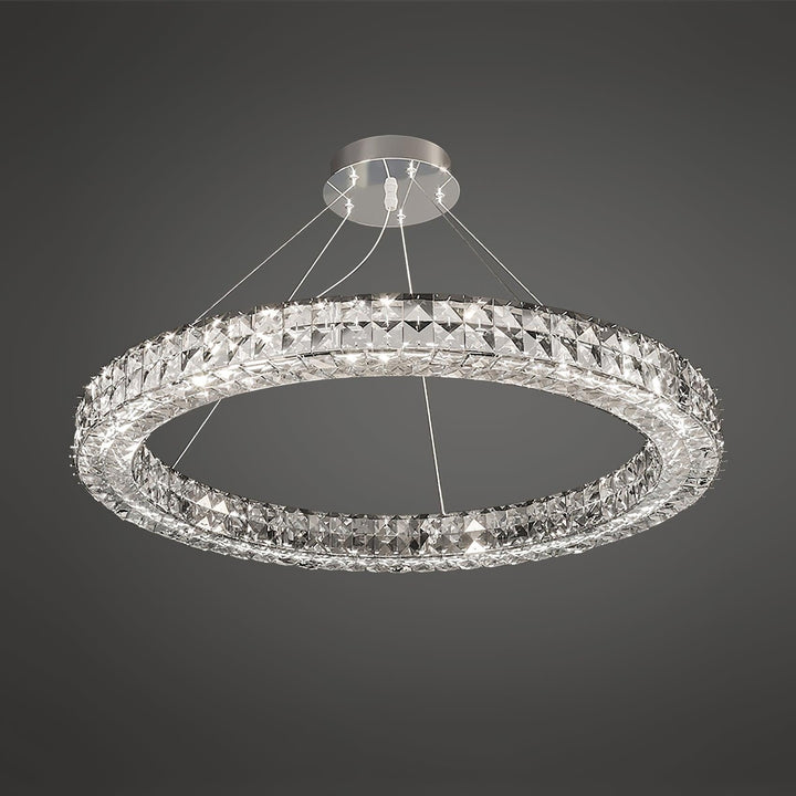 Luxerian lampadario Cristalli Anelli Spiridon Luxe