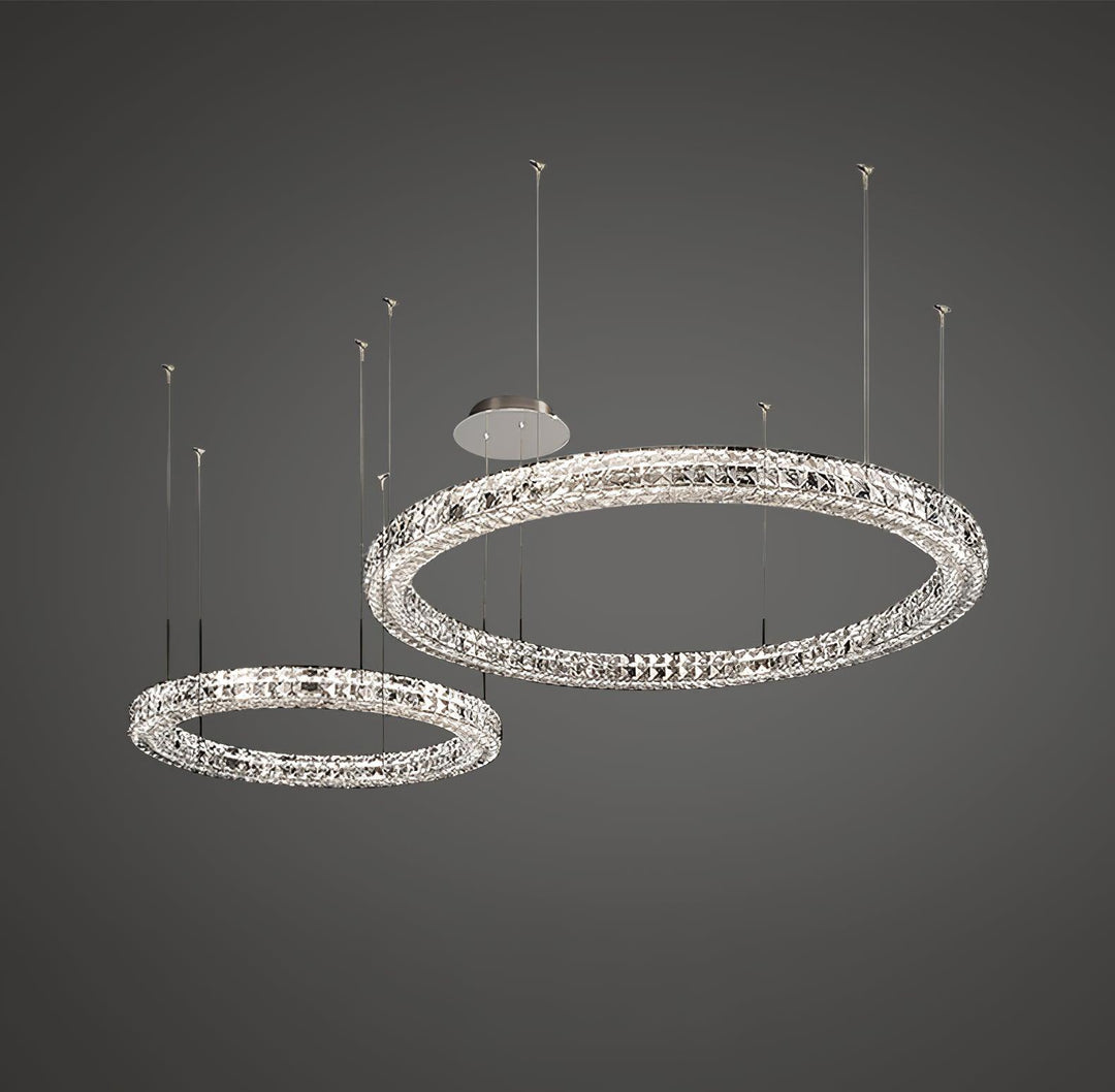 Luxerian lampadario Cristalli Anelli Spiridon Luxe