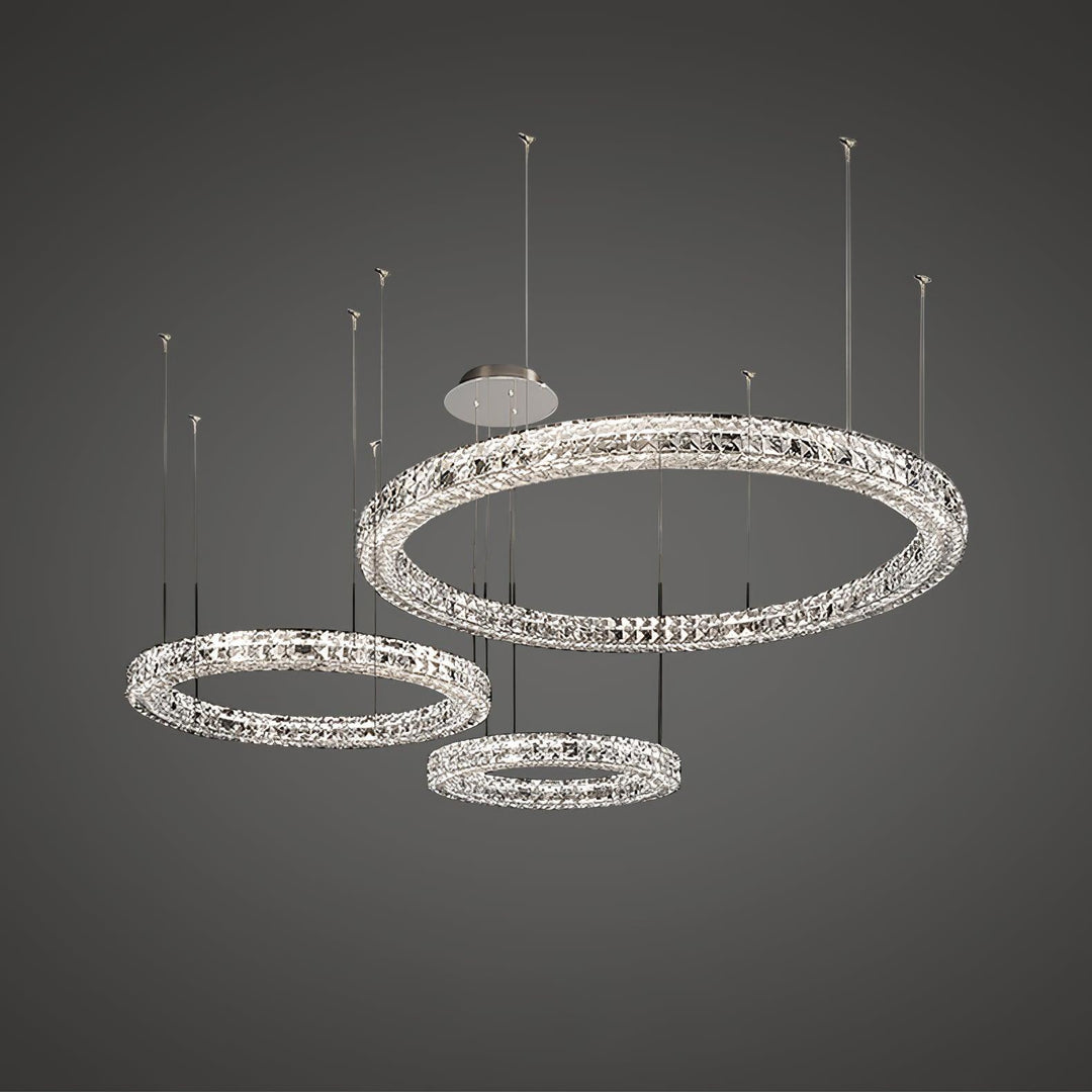 Luxerian lampadario Cristalli Anelli Spiridon Luxe