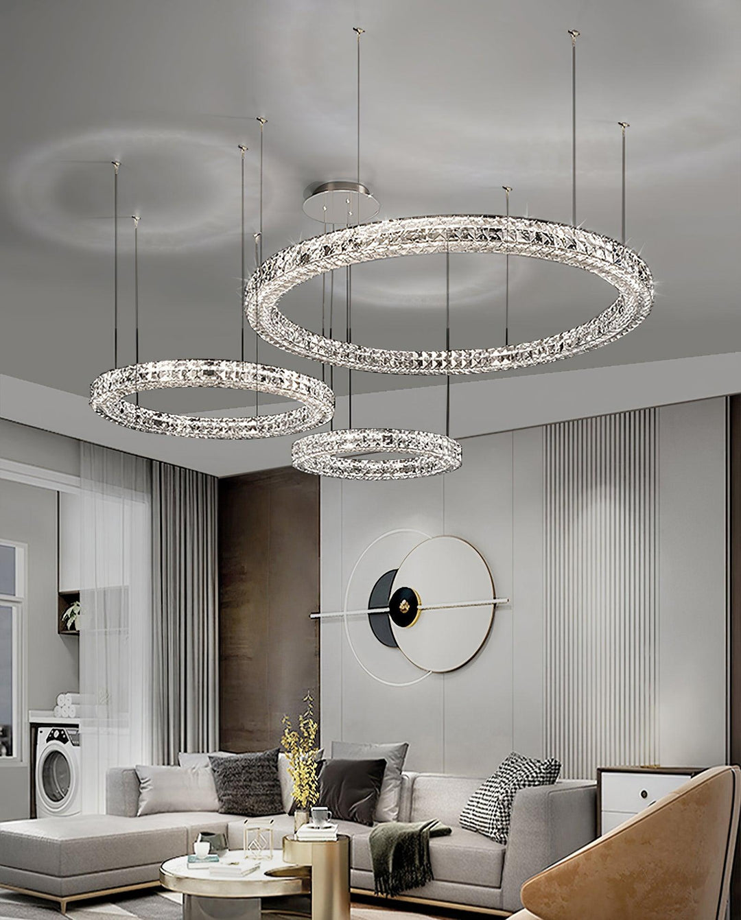 Luxerian lampadario Cristalli Anelli Spiridon Luxe