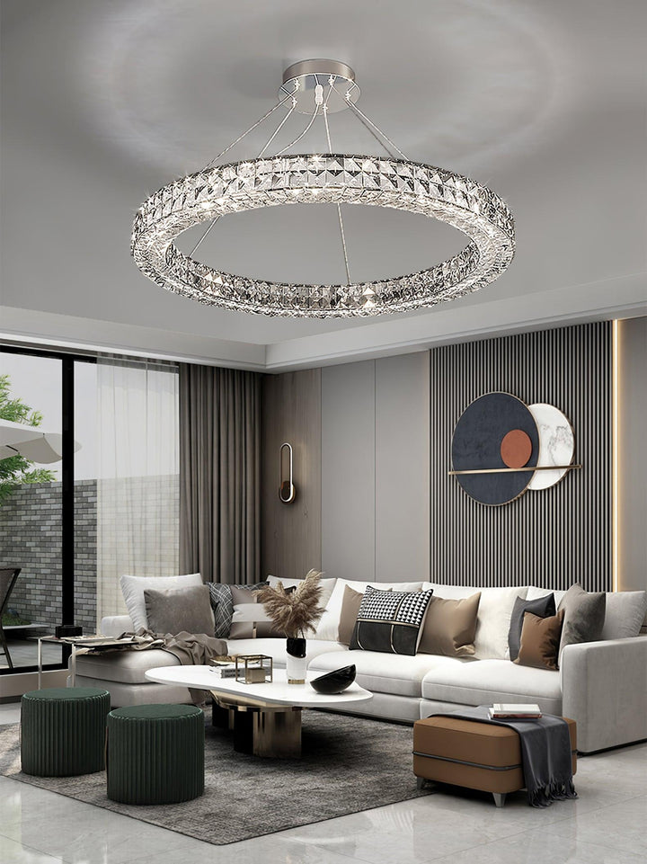 Luxerian lampadario Cristalli Anelli Spiridon Luxe