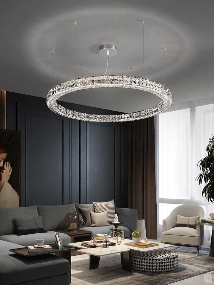 Luxerian lampadario Cristalli Anelli Spiridon Luxe