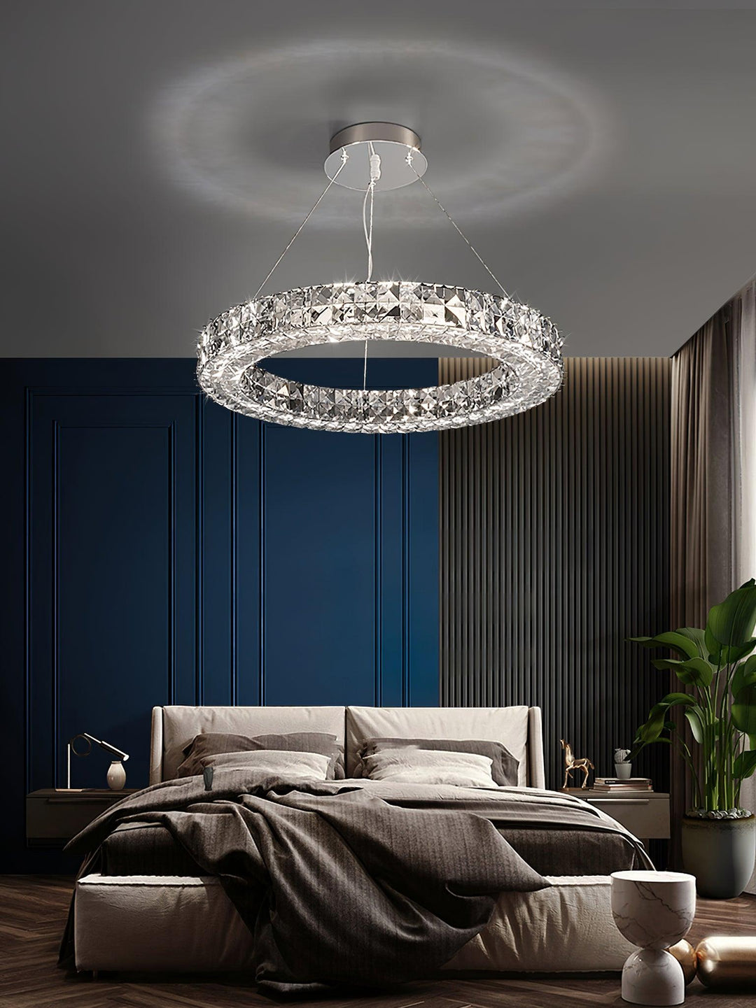 Luxerian lampadario Cristalli Anelli Spiridon Luxe