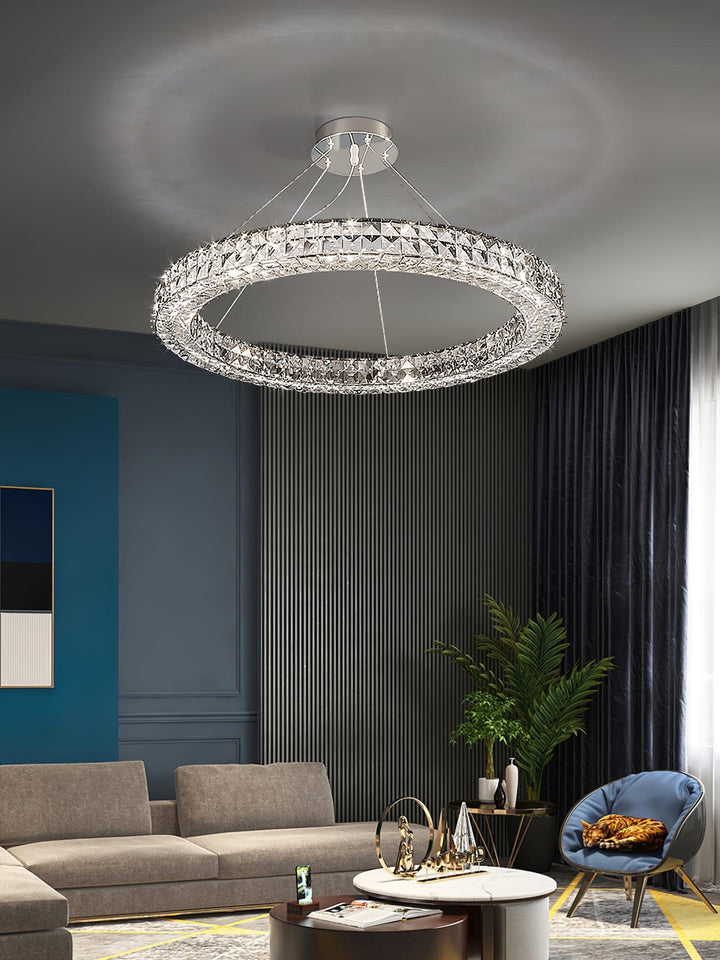 Luxerian lampadario Cristalli Anelli Spiridon Luxe