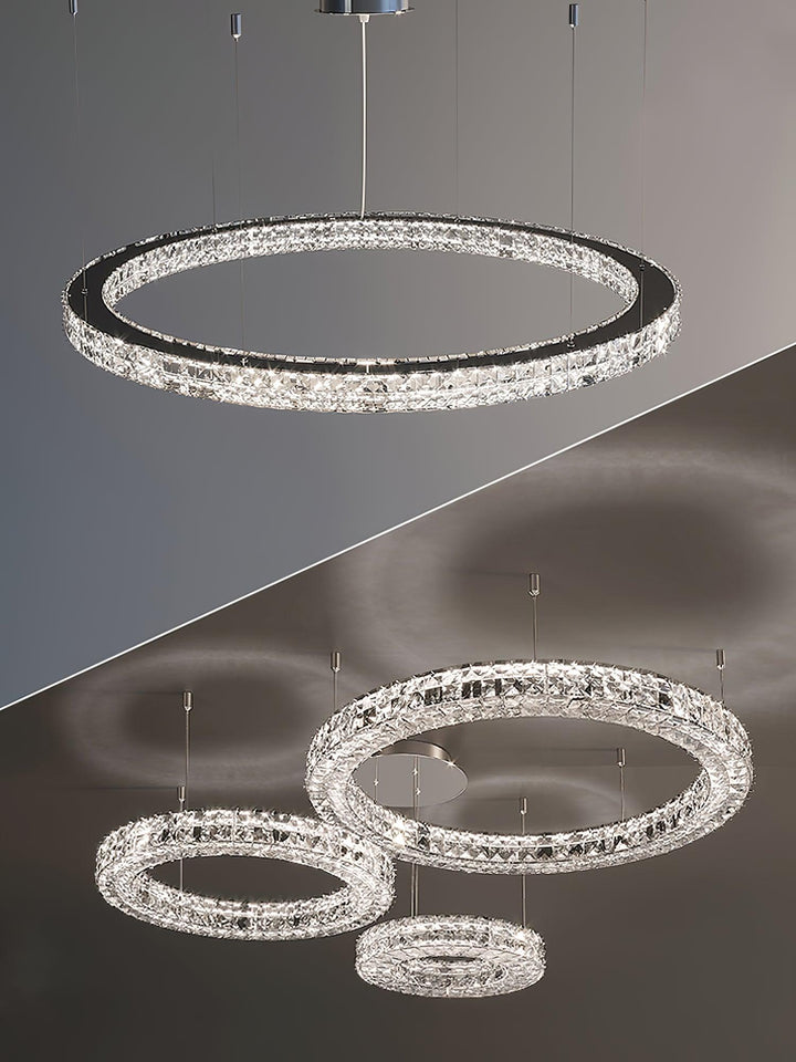Luxerian lampadario Cristalli Anelli Spiridon Luxe