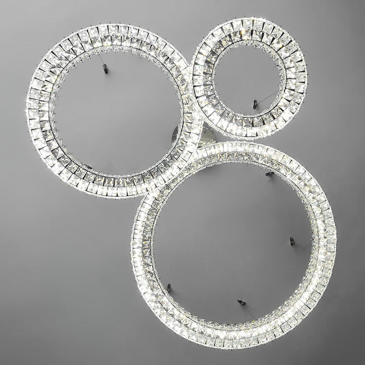 Luxerian lampadario Cristalli Anelli Spiridon Luxe