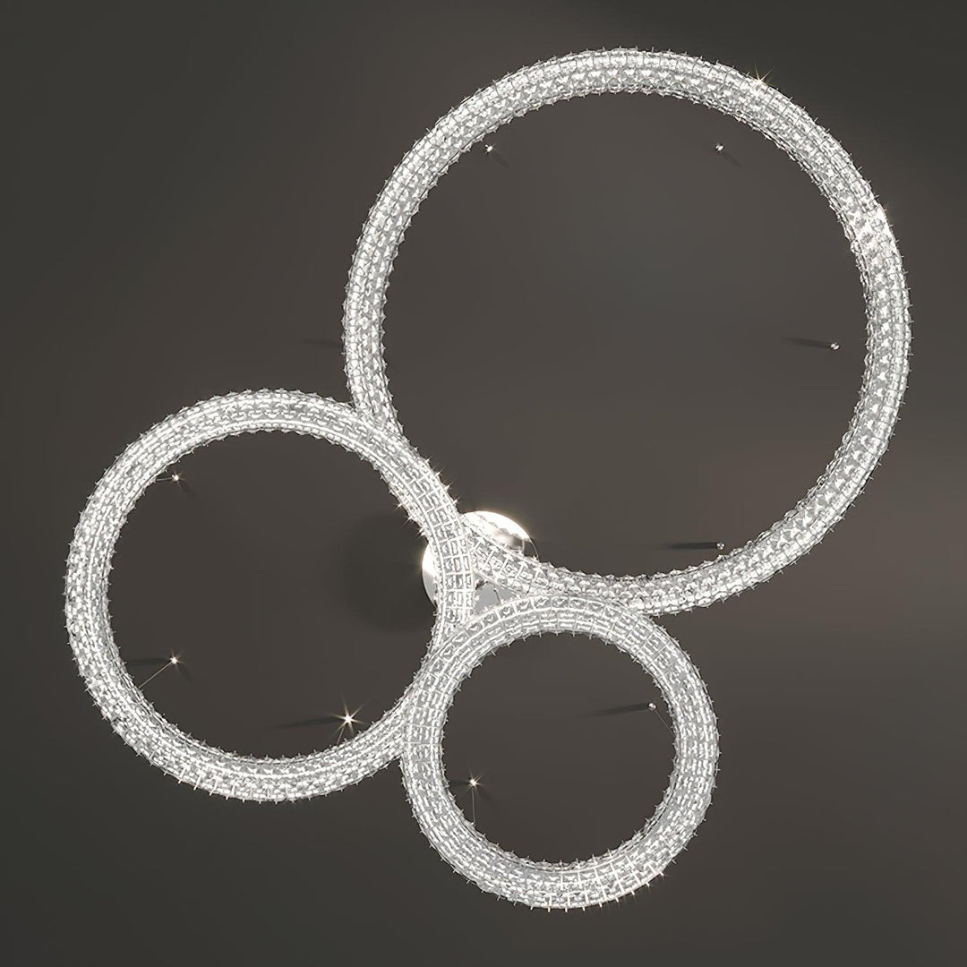 Luxerian lampadario Cristalli Anelli Spiridon Luxe