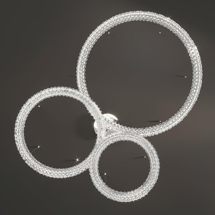 Luxerian lampadario Cristalli Anelli Spiridon Luxe