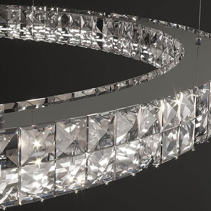 Luxerian lampadario Cristalli Anelli Spiridon Luxe
