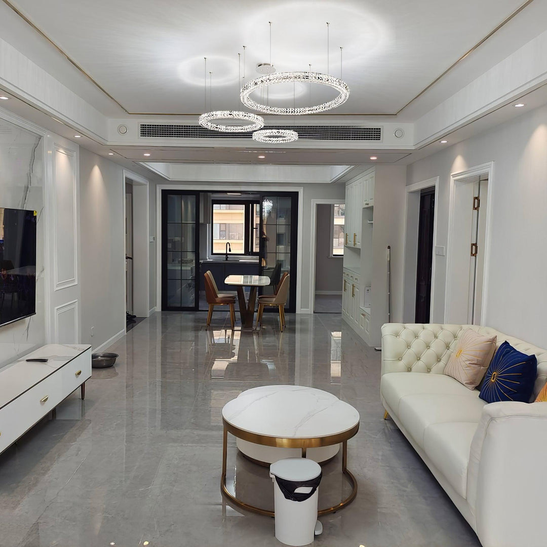 Luxerian lampadario Cristalli Anelli Spiridon Luxe