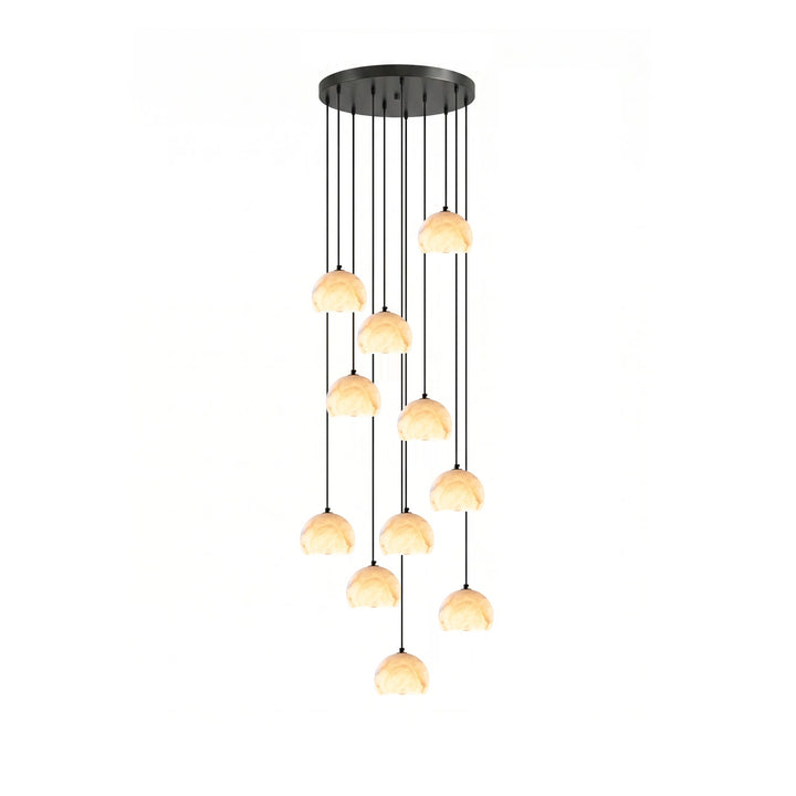 Nerea alabastro Cupola lampadario per scale