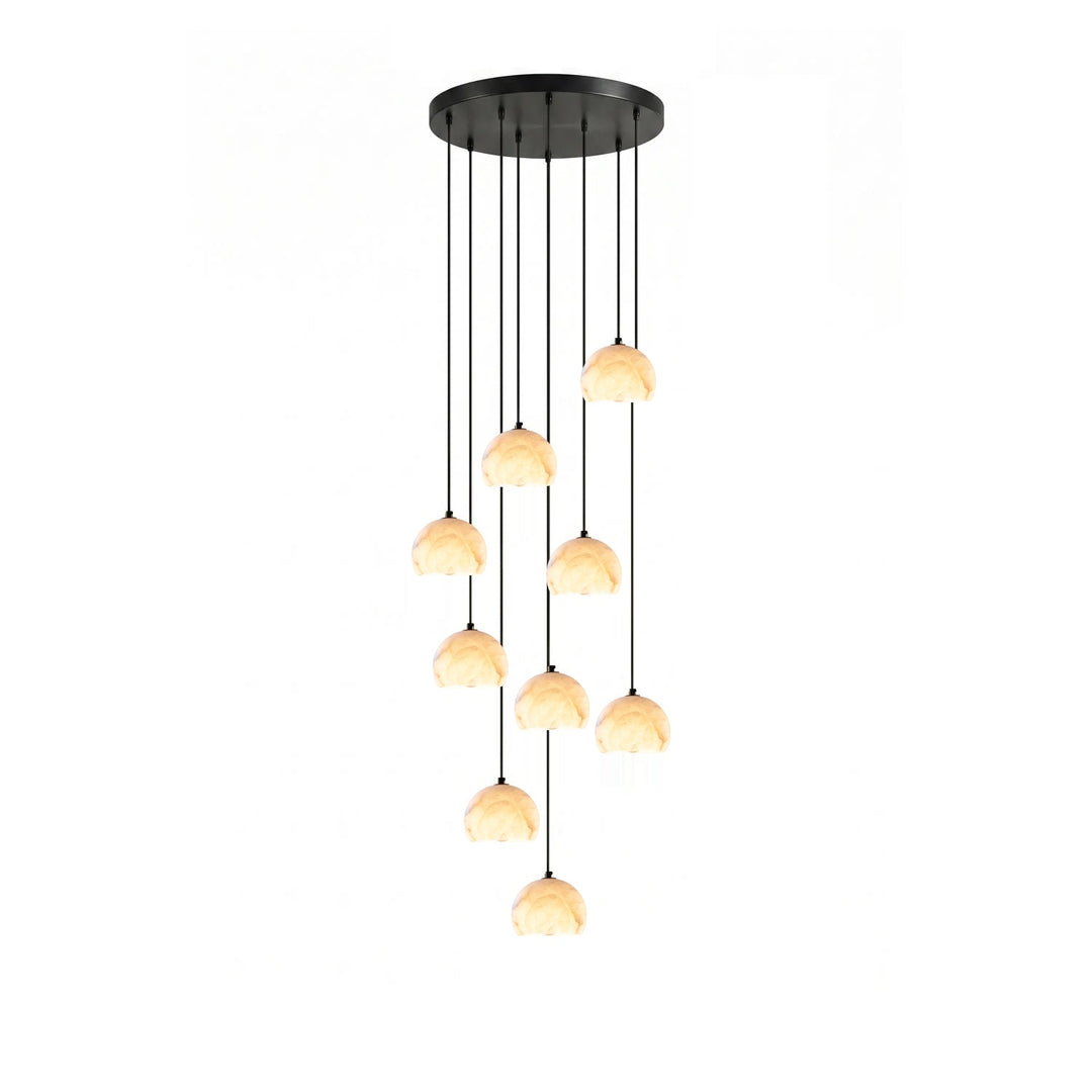 Nerea alabastro Cupola lampadario per scale