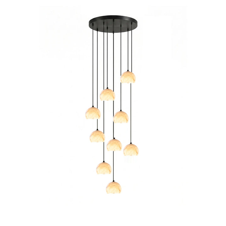 Nerea alabastro Cupola lampadario per scale