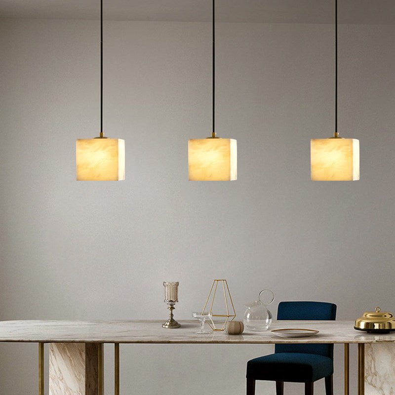 Avenanian lampadario Quadrato in alabastro per scale