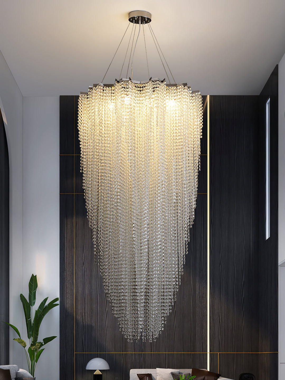 Zashayra lampadario Colonna Cristallo