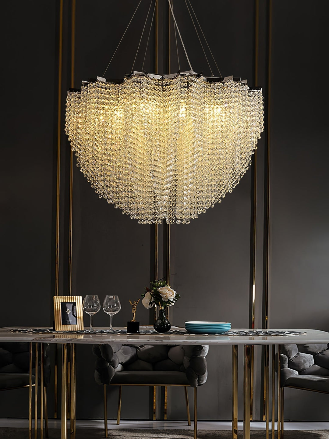 Zashayra lampadario Colonna Cristallo