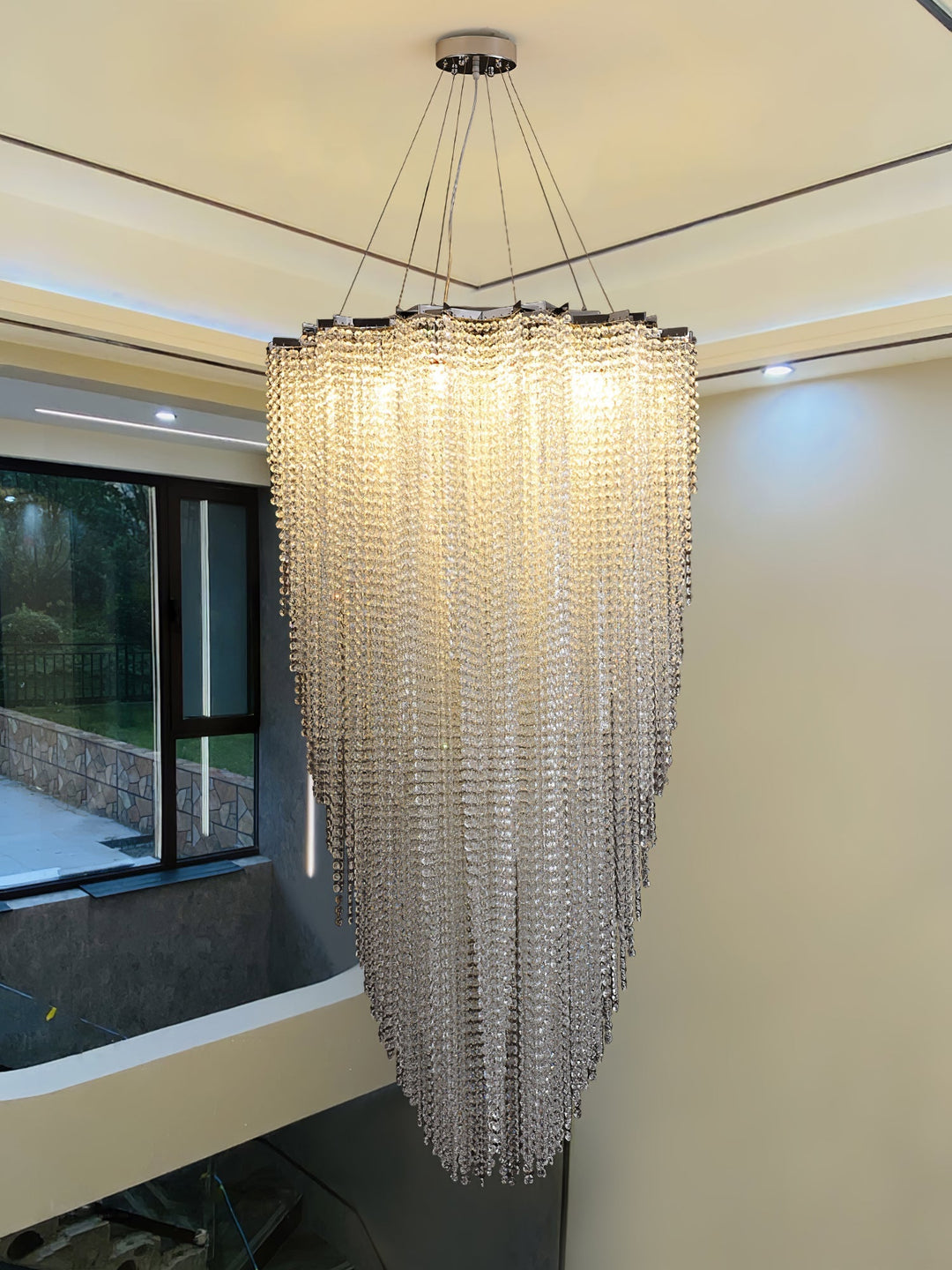 Zashayra lampadario Colonna Cristallo