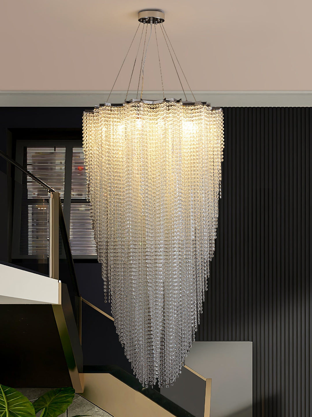 Zashayra lampadario Colonna Cristallo