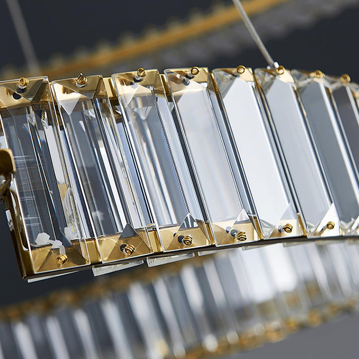 Cyrerira lampadario Stella LED Cristallo Anello