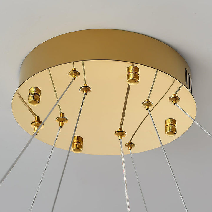 Cyrerira lampadario Stella LED Cristallo Anello
