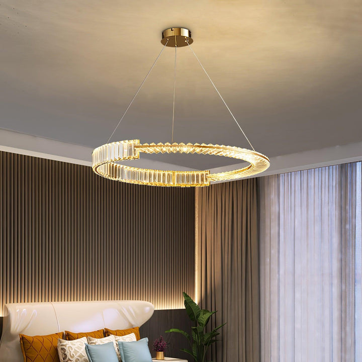 Cyrerira lampadario Stella LED Cristallo Anello