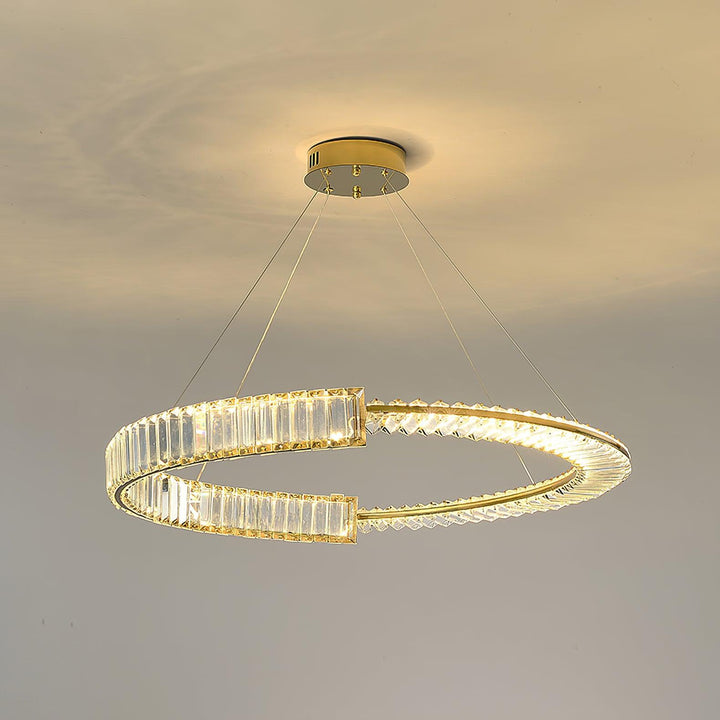 Cyrerira lampadario Stella LED Cristallo Anello