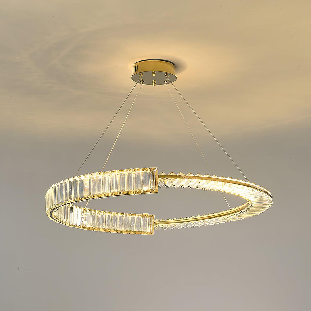 Cyrerira lampadario Stella LED Cristallo Anello