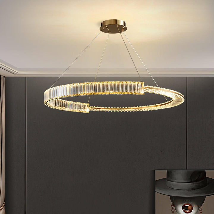 Cyrerira lampadario Stella LED Cristallo Anello