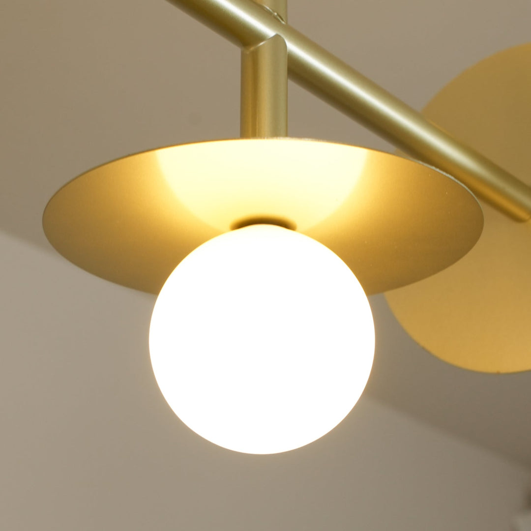 Celiissa Strada lampadario ottone vetro Geometrico