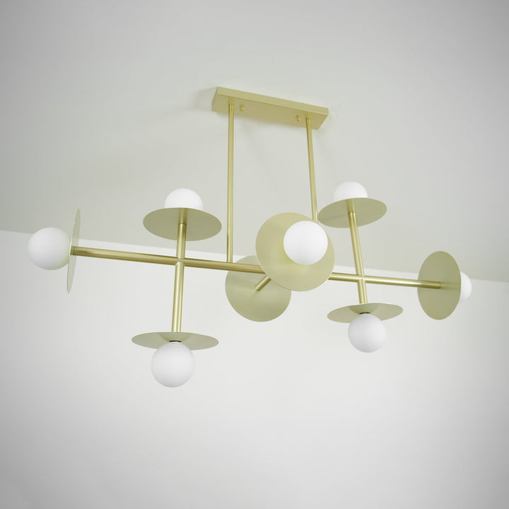 Celiissa Strada lampadario ottone vetro Geometrico