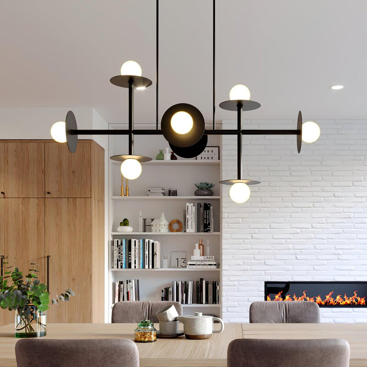 Celiissa Strada lampadario ottone vetro Geometrico
