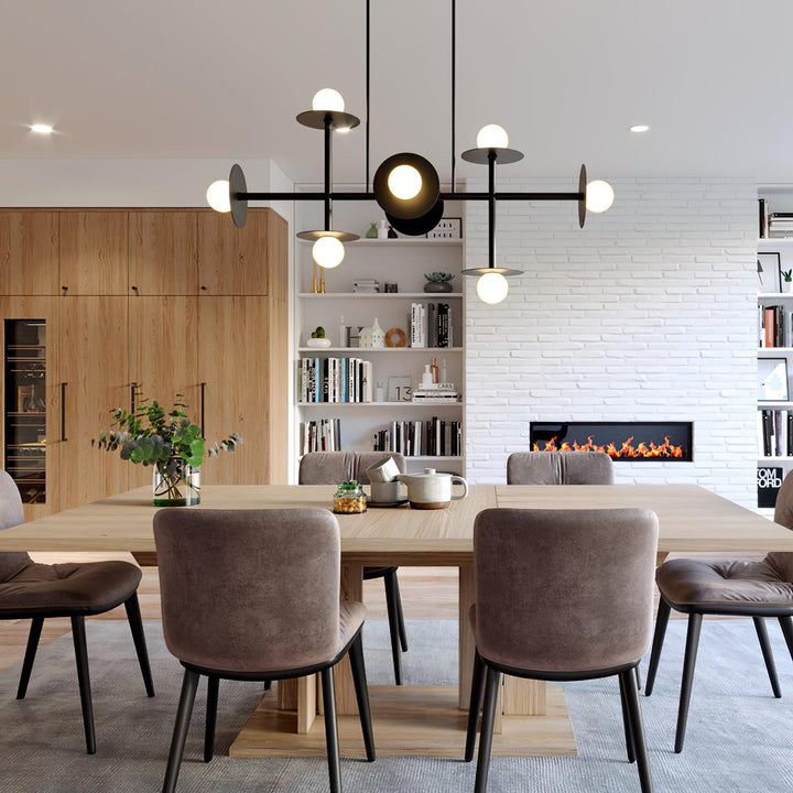 Celiissa Strada lampadario ottone vetro Geometrico
