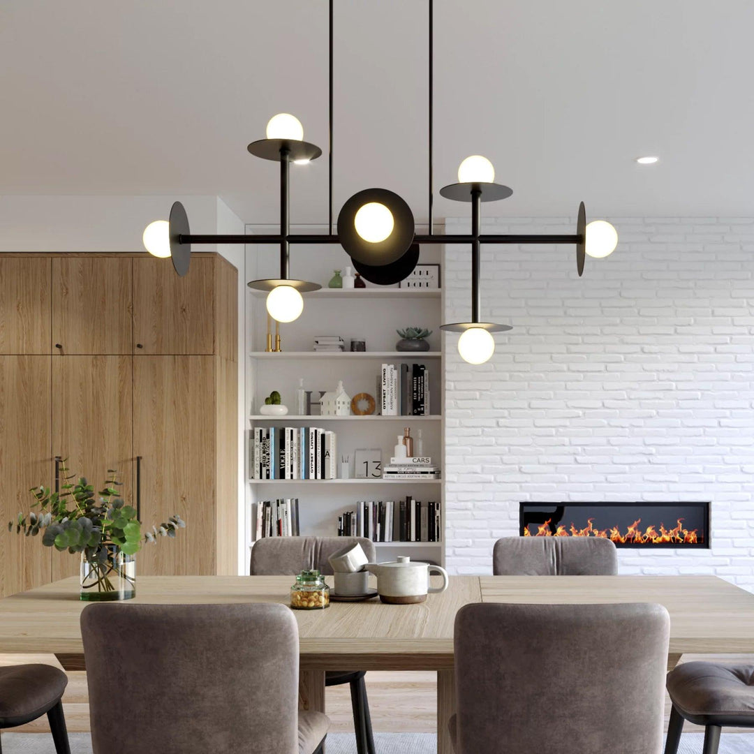 Celiissa Strada lampadario ottone vetro Geometrico
