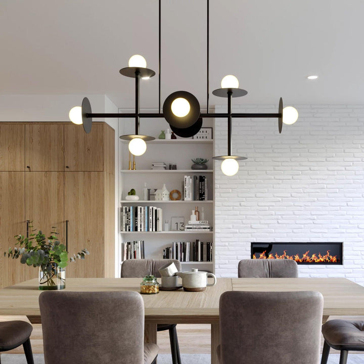 Celiissa Strada lampadario ottone vetro Geometrico