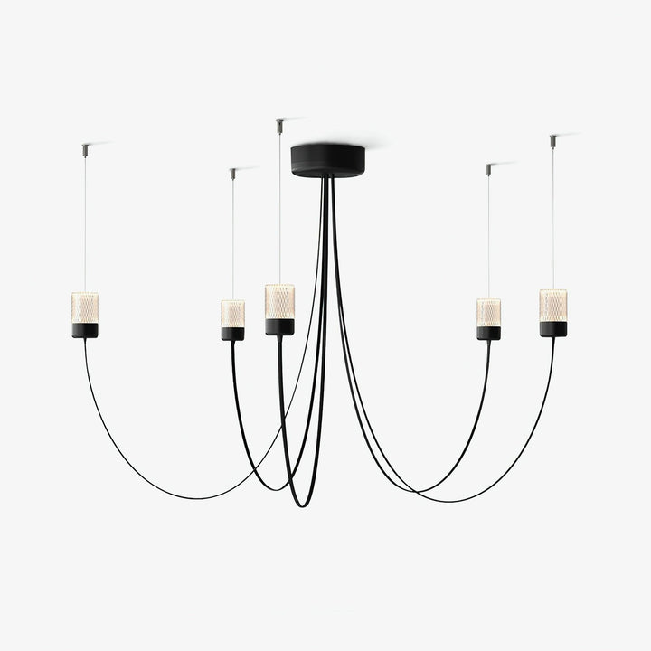 Veluaria lampadario Swaying Elegance vetro