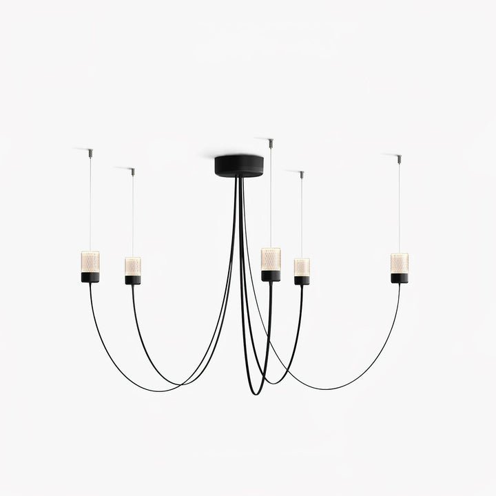 Veluaria lampadario Swaying Elegance vetro
