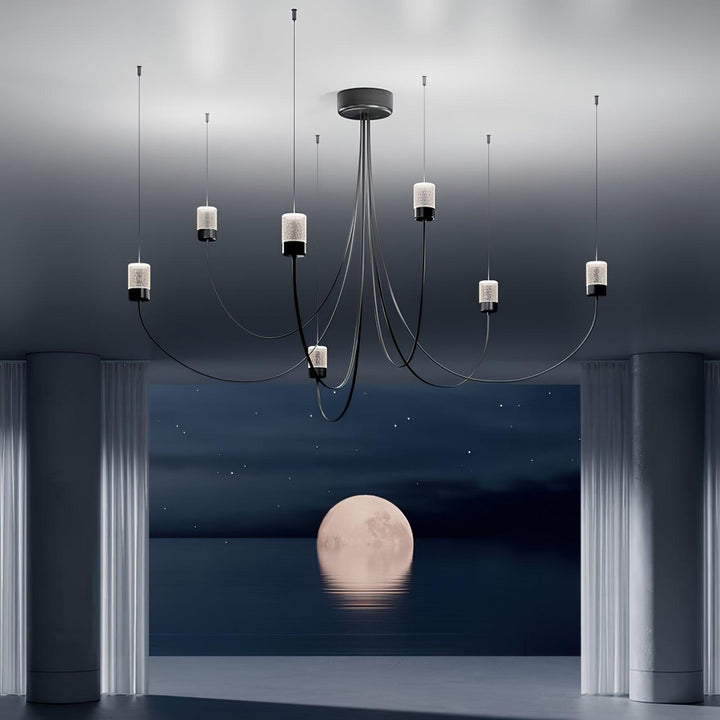Veluaria lampadario Swaying Elegance vetro