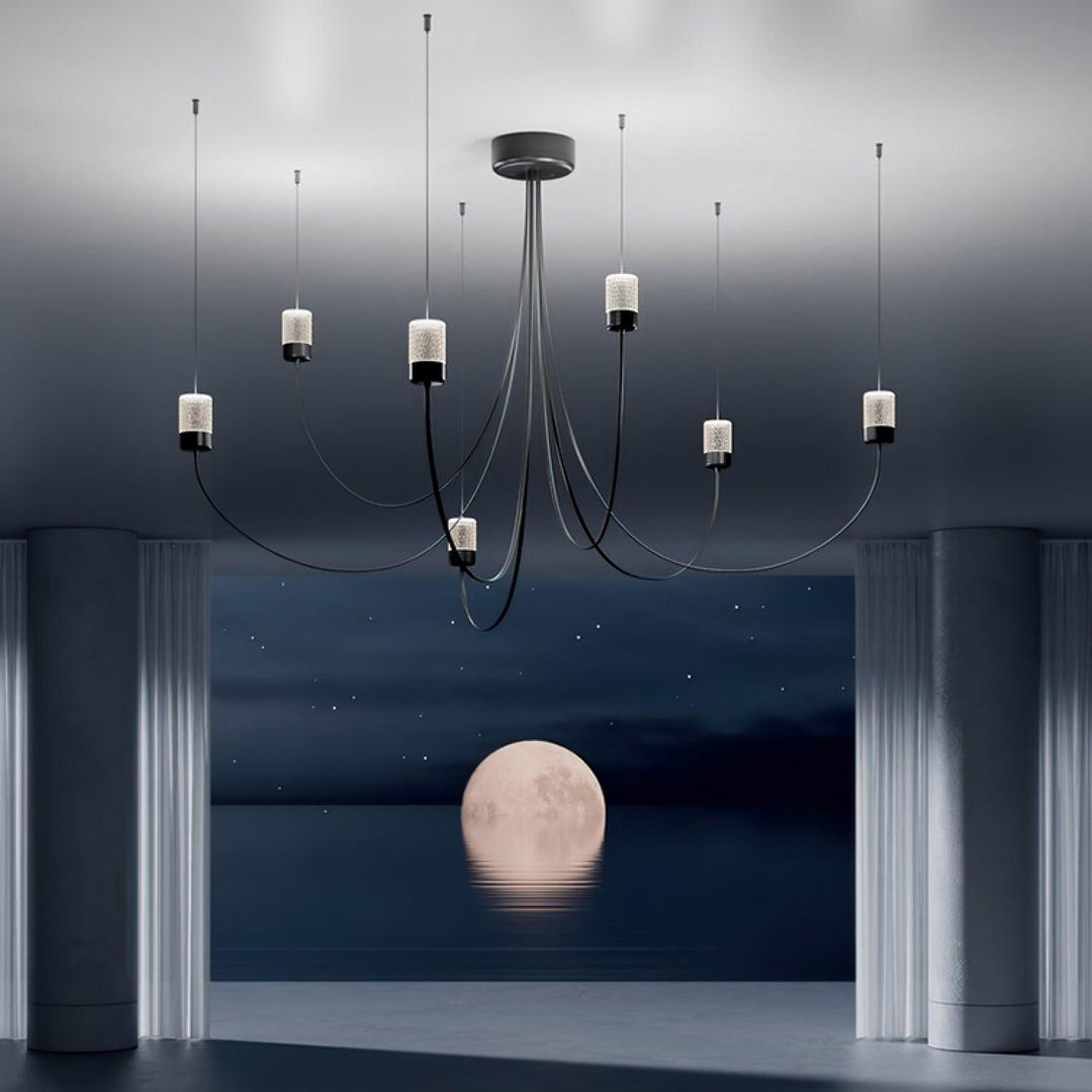 Veluaria lampadario Swaying Elegance vetro