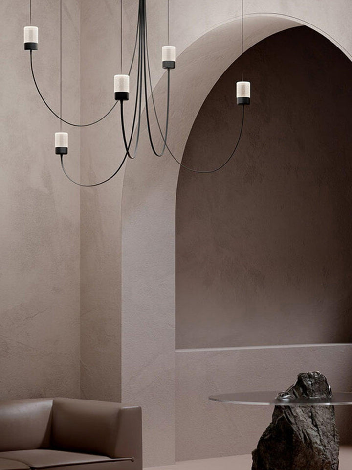 Veluaria lampadario Swaying Elegance vetro